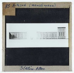 Berlin, Stalinallee (heute Karl-Marx-Allee) : Projekt, Entwurf