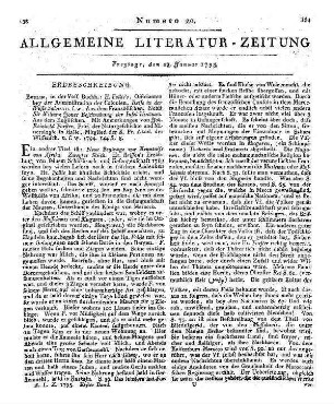Tench, W.: Geschichte von Port Jackson in Neuholland von 1788 bis 1792. Nebst einer Beschreibung der Insel Norfolk ... Hamburg: Hoffmann 1794. (Neuere Geschichte der See- und Landreisen. Bd. 6, Abt. 2)