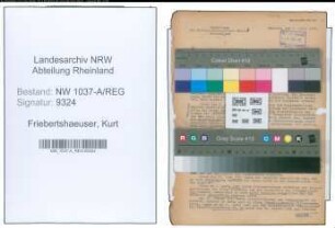 Entnazifizierung Kurt Friebertshaeuser , geb. 06.03.1911 ()
