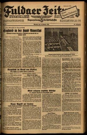 Ausgabe vom Montag, den 13. Januar 1941.