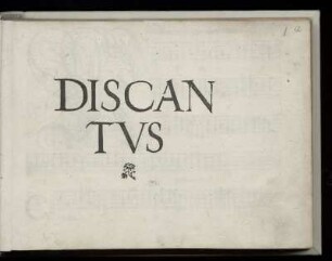 Liber quindecim missarum. Discantus