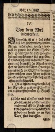 116-126, IV. Von dem Adel insonderheit