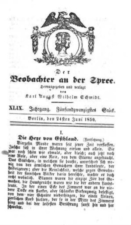 25. Stueck, 24. Juni 1850