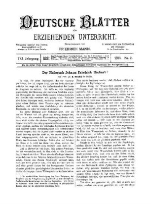 Der Philosoph Johann Friedrich Herbart