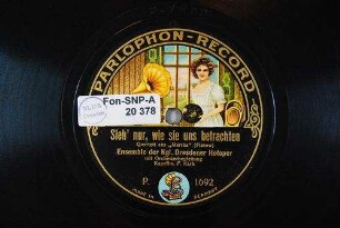 Sieh' nur, wie sie uns betrachten : Quartett aus "Martha" / (Flotow)