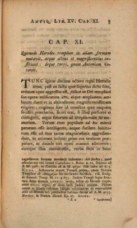 Excerptum e Flavii Josephi antiq. Iud. lib. XV