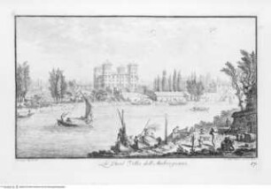 Vedute delle ville, e d'altri luoghi della Toscana / Giuseppe Zocchi. Nuova ed. Firenze Bouchard, 1757Tafel 17.: La Real Villa dell'Ambrogiana - Vedute delle ville, e d'altri luoghi della Toscana