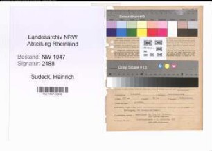 Entnazifizierung Heinrich Sudeck , geb. 03.01.1908 (Angestellter)