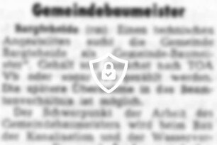 Bargteheide sucht Gemeindebaumeister