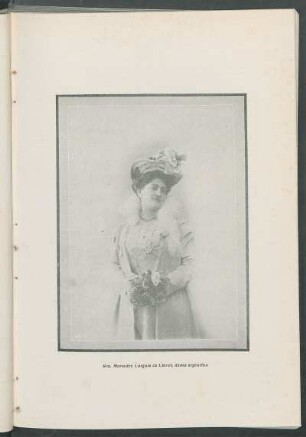 Sra. Mercedes Larguía de Llovet. [Retrato] : Dama argentina.