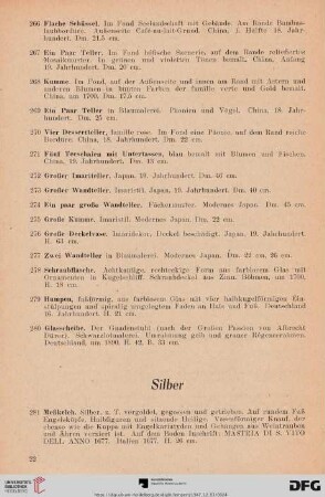 Silber (Nr. 281 - 292)