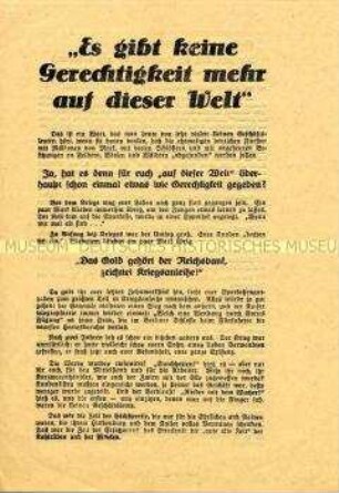 Propagandaschrift der KPD für die Fürstenenteignung