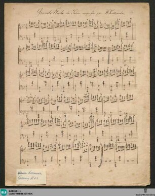 Etudes - WK Mus.Ms. 64 : pf; B|b