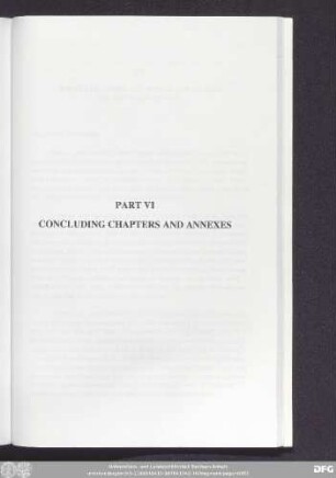 Part VI Concluding Chapters And Annexes