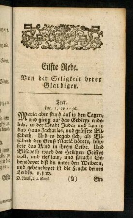 1-36, Eilfte Rede. Von der Seligkeit derer Gläubigen