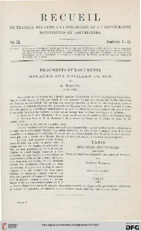 9: Fragments et documents relatifs aux fouilles de Sân