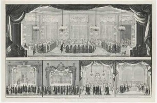 Tafeln der Wirtschafts-Personen und Schaustellungen beim Merkurfest 1719 im Zwinger