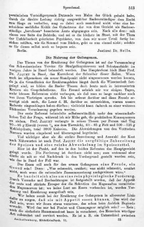 513-516, Die Nahrung der Gefangenen