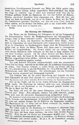 513-516, Die Nahrung der Gefangenen