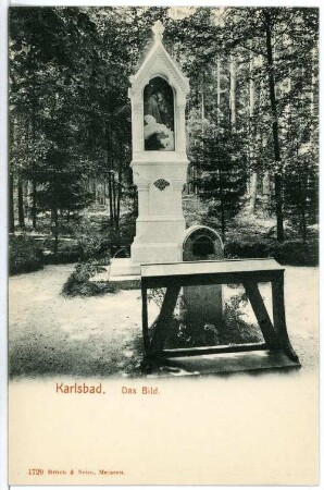Karlsbad. Das Bild (Marienbild beim Aberg, 1900)