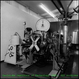 Motorenprüfstand im Laboratorium für Isotopentechnik (LIT)