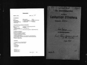 Untersuchungsakten -Sonderheft Heinrich Tillessen (beglaubigte Abschrift)