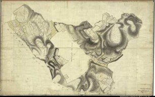 Landesaufnahme des Fürstbistums Osnabrück VI Amt Grönenberg Bl. 14 c Kirchspiele: Oldendorf, Buer Feldmark: Oldendorf Ortschaften: Westerhausen, Föckinghausen, Oldendorf, Oberholsten, Niederholsten, Hustädte, Holzhausen Reinkarte Teil 3: Oldendorf, Holzhausen, Ostenwalde Ausf.-Art: Farbige Zeichnung auf Karton, auf Leinen aufgezogen Herst.: Johann Wilhelm Du Plat Herst.: R.W. Brockmann (Direktion: Johann Wilhelm Du Plat) Format: ca. 70 x 110 cm Maßstab: 1 : 3 840