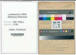 Entnazifizierung Ferdinand Lieber , geb. 21.04.1903 (Lehrer)