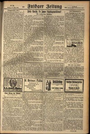 Zweite Ausgabe vom Freitag, den 23. März 1928.