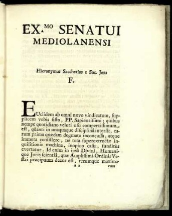EX.MO SENATUI MEDIOLANENSI