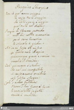 [Text 12:] Pasquino idropico