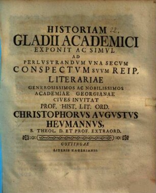 Historia Gladii Academici