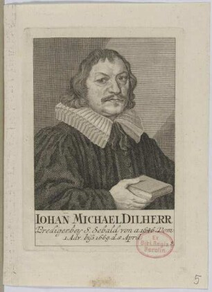 Bildnis des Iohann Michael Dilherr