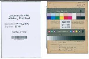Entnazifizierung Franz Krichel , geb. 05.03.1890 (Angestellter)