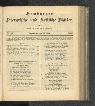 No. 40. 17. Mai 1851