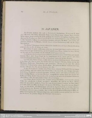 IV. Javanen