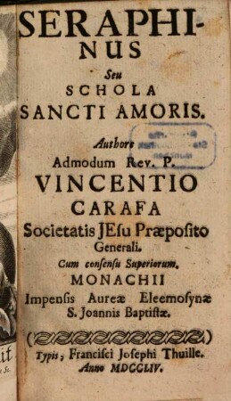 Seraphinus Seu Schola Sancti Amoris