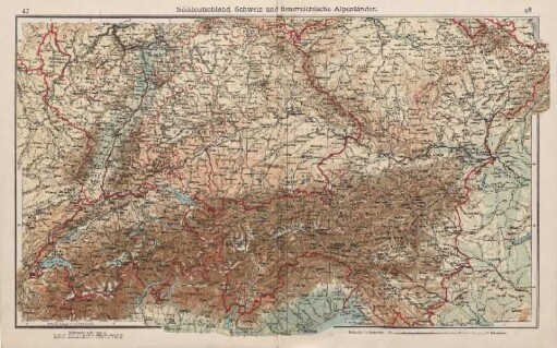 Süddeutschland, Schweiz und österreichische Alpenländer