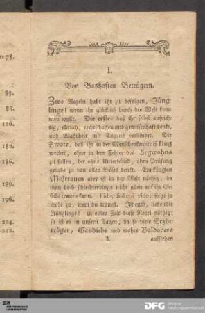 I. Von Boshaften Betrügern.