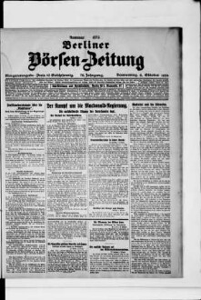 Berliner Börsen-Zeitung, Morgenausgabe