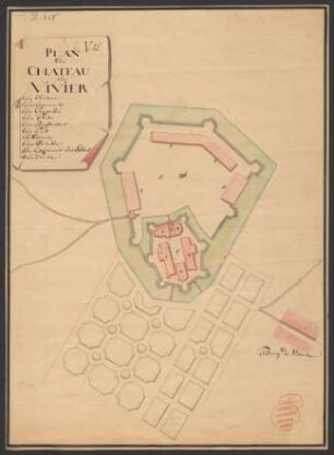 Plan du Chateau de Vivier