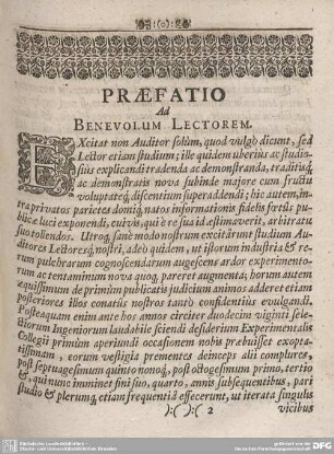 PRAEFATIO Ad BENEVOLUM LECTOREM.