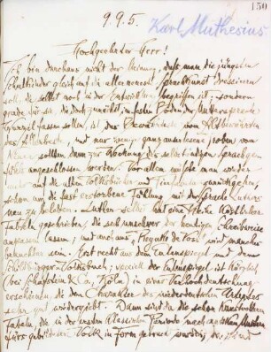 Brief an Karl Muthesius