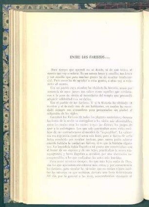 Entre los fariseos...