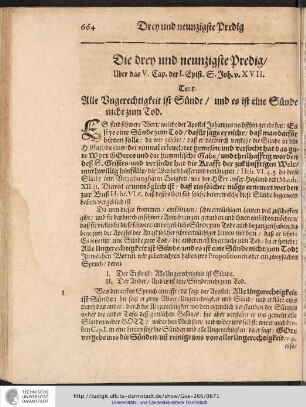 Die drey und neunzigste Predig