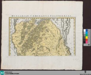 Comitatus posoniensis Germans Presburg dicti, delineatio geographiaca, ex prototypo Micoviniano desumta & multis in locis, praesertim qud Hungaricarum & Slavicarum vocum justiorum orthographiam emdatior reddita - Q 17