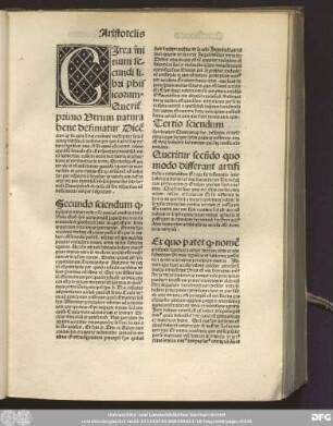 Circa initium secundi libri phisicorum