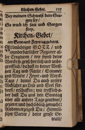 Kirchen-Gebet