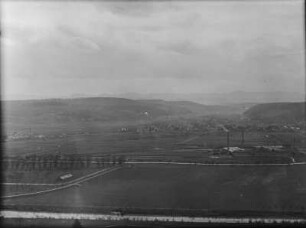 Landschaft : Blick über eine ebene Landschaft auf dem Weg nach Schwäbisch Hall