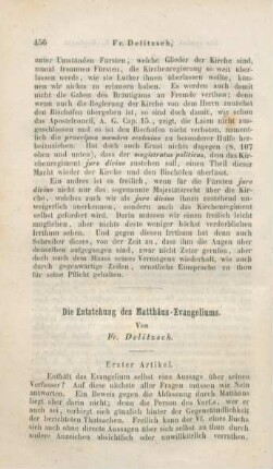 456-494 Die Entstehung des Matthäus-Evangeliums